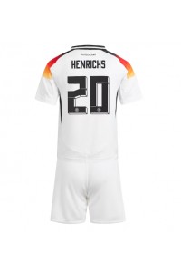 Duitsland Benjamin Henrichs #20 Babytruitje Thuis tenue Kind EK 2024 Korte Mouw (+ Korte broeken)